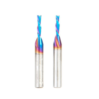 46200-K-2 2-Pack Solid Carbide Spektra™ Extreme Tool Life Coated Spiral Plunge 1/8 Dia x 1/2 x 1/4 Inch Shank