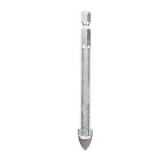 608-300 Carbide Tipped Glass and Tile Drill Bit 3/8 Inch Dia x 1/4 Inch Hex Shank