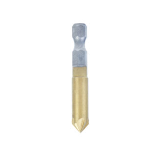 608-751 Titanium Coated 82 Deg High-Speed Steel Counter Sink 5/16 Dia x 1/4 Inch Hex Shank