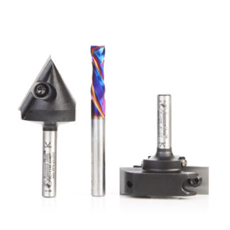 AMS-267 3-Pc General Purpose CNC Set 1/4" Shank
