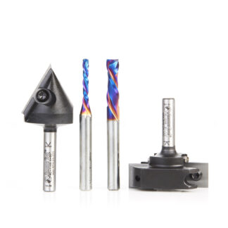 AMS-269 4-Pc General Purpose CNC Set 1/4" Shank