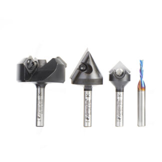 AMS-278 4-Pc General Purpose CNC Set 1/4" Shank