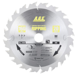 MD160-020TB Carbide Tipped Saw Blade for Festool® and Other Track Saw Machines  160mm Dia x 28T ATB  15 Deg  20mm Bore  Ripping Circular Saw Blade  Fits TS 55 F  TSC 55 K  HK 55  HCK 55
