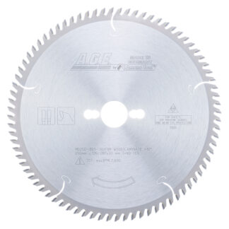 MD250-801-30 Carbide Tipped Plywood & Laminate 250mm Dia x 80T TCG  10 Deg  30mm Bore Circular Saw Blade