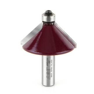 MD256 Carbide Tipped Chamfer 45 Degree x 2 Inch Dia x 3/4 x 1/2 Shank