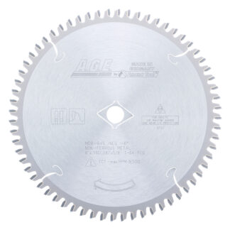 MD8-645 Carbide Tipped Thin Walled Aluminum and Non-Ferrous Metals 8 Inch Dia x 64T TCG  -6 Deg  5/8 Bore Circular Saw Blade