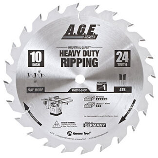MD18-540 Carbide Tipped Ripping 18 Inch Dia x 54T ATB  12 Deg  1 Inch Bore Circular Saw Blade