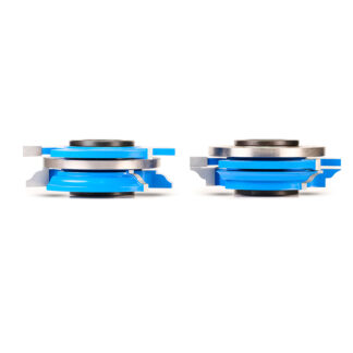 SC542 2-Piece Carbide Tipped 3-Wing Stile & Rail Ogee Cabinet Door 3-9/16 Dia x 15/16 x 1/4 Radius x 1 & 1-1/4 Bore Set for 3/4 Material