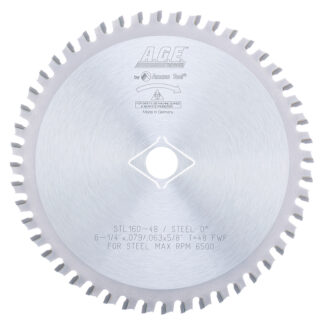 STL160-48 Carbide Tipped Steel Cutting 6-1/4 Inch Dia x 48T FWF  5/8 with Diamond Knockout Bore Circular Saw Blade