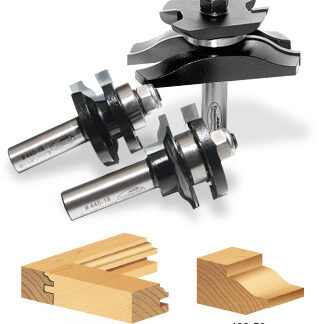 TRS-250 3-Piece Ogee Raised Panel Set with Back Cutter for 3/4 to 1 Inch Material