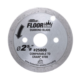 25800 Continuous Rim Diamond Floor King Comparable to Crain® 789  Designed for Toe-Kick 795 Saw 2-5/8 Inch Dia x 14mm Bore
