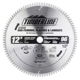 300-961 Carbide Tipped Finishing 10 Inch Dia x 80T TCG  -6 Deg  1 Bore