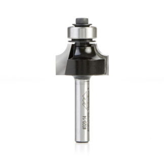 320-14 Carbide Tipped Corner Round 3/16 Radius x 7/8 Dia x 1/2 x 1/4 Inch Shank with Ball Bearing