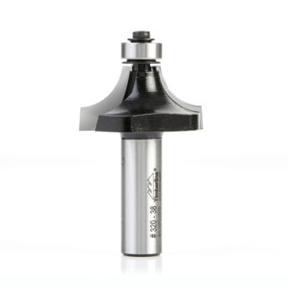 320-38 Carbide Tipped Corner Round 1/2 Radius x 1-1/2 Dia x 3/4 x 1/2 Inch Shank with Ball Bearing
