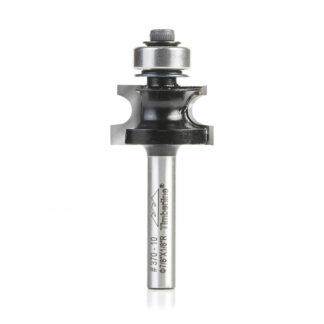 370-10 Carbide Tipped Corner Edge Beading 1/8 Radius x 7/8 Dia x 1/2 x 1/4 Inch Shank with Ball Bearing