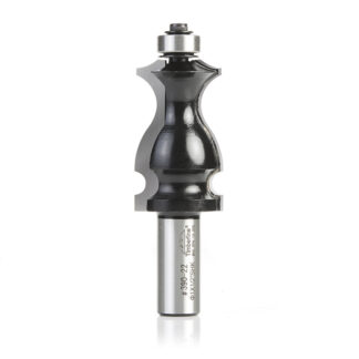 390-22 Carbide Tipped Architectural Crown Molding 1/8 Radius x 1 Dia x 1-11/16 x 1/2 Inch Shank with Ball Bearing