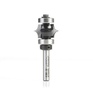 390-30 Carbide Tipped Leaf Edge Beading 3/16 Radius x 1 Dia x 1/2 x 1/4 Inch Shank with Ball Bearing