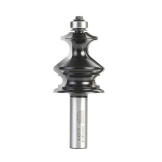 420-70 Carbide Tipped Architectural Crown Molding 1/8 Radius x 1-3/8 Dia x 1-5/8 x 1/2 Inch Shank with Ball Bearing