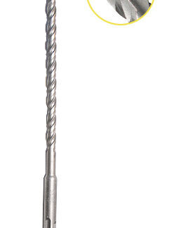613-280 Carbide Tipped Slotted Drive System Drill Bit Plus 2 Flute 1 Dia x 8 x 10 Inch Long