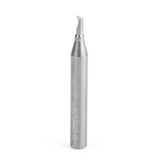 51772 Solid Carbide CNC Spiral 'O' Flute, Aluminum Cutting 1/8 Dia x 1/4 x 1/4 Shank Down-Cut