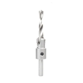 55130 Carbide Tipped 82 Degree Shankless Countersink with Slow Spiral Drill, #20 Screw 5/8 Dia x 5/16 Drill Dia x 5/16 Drill Shank
