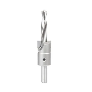 55145 Carbide Tipped Shankless Counterbore with Slow Spiral Drill, 1-1/8 Dia x 1/2 Drill Dia x 1/2 Drill Shank