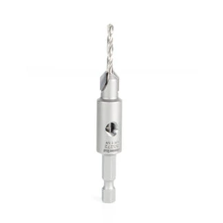 55272 Replacement Carbide Tipped Countersink with Slow Spiral HSS M2 Drill for #6 Size Screw 1/8 Drill Dia x 1/4 Hex Shank for #55227 Adjustable No-Thrust Countersink