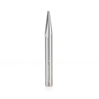 45627 Solid Carbide V Groove Engraving 15 Deg x 1/4 Dia x 21/32 x 1/4 Inch Shank