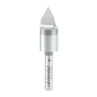 45731 Solid Carbide V-Groove Signmaking & Lettering 60 Deg x 9/16 Dia x 7/16 x 1/4 Inch Shank