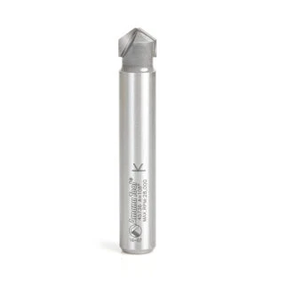 45736 Carbide Tipped Double Edge Folding V-Groove 108 Deg x 0.090 Inch Tip Width x 3/8 x 1/2 Dia. x 1/2 Inch Shank