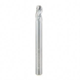45784 Solid Carbide Bottom Round 1/8 Radius x 1/4 Dia x 3/8 x 1/4 Inch Shank