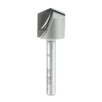 45798 Carbide Tipped Double Edge Folding V-Groove 135 Deg x 0.078 Inch Tip Width x 3/4 Dia x 1/2 x 1/4 Inch Shank