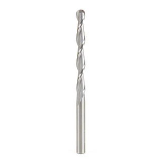 46032 Solid Carbide CNC Foam Cutting Up-Cut Ball End Spiral 1/4 Dia x 2-1/4 x 1/4 Shank x 4 Inch Long Router Bit