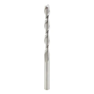 46272 Solid Carbide CNC Foam Up-Cut Cutting Square End Spiral 1/4 Dia x 2-1/4 x 1/4 Shank x 2-1/2 Inch Long Router Bit