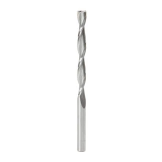46278 Solid Carbide CNC Foam Cutting Up-Cut Square End Spiral 3/8 Dia x 3-1/2 x 3/8 Shank x 6 Inch Long Router Bit