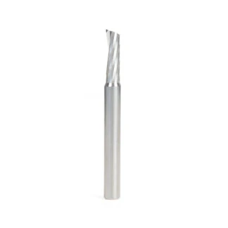 46327 Solid Carbide Slow Spiral O Flute Acrylic Cutting 1/4 Dia x 3/4 x 1/4 Inch Shank Up-Cut Single Flute Router Bit