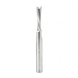 46413 Solid Carbide Slow Spiral O Flute Acrylic Cutting 1/4 Dia x 3/4 x 1/4 Inch Shank Down-Cut Router Bit