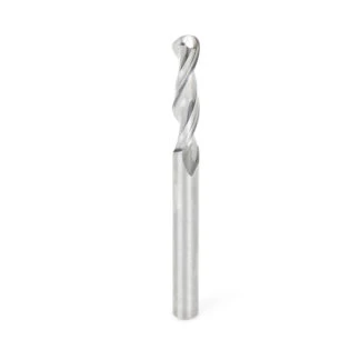 46428 Solid Carbide Up-Cut Spiral Ball Nose 1/8 Radius x 1/4 Dia x 1-1/8 x 1/4 Shank x 3 Inch Long x 2 Flute Router Bit