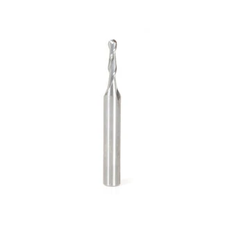 46453 Solid Carbide Up-Cut Spiral Ball Nose 1.5mm Radius x 3mm Dia x 12mm x 6mm Shank x 50mm Long x 2 Flute Router Bit
