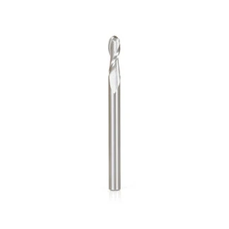 46454 Solid Carbide Up-Cut Spiral Ball Nose 2mm Radius x 4mm Dia x 12mm x 4mm Shank x 50mm Long x 2 Flute Router Bit