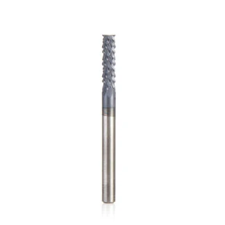 48050-E High Performance Solid Carbide Mill End Fiberglass and Composite Cutting 1/8 Dia x 1/2 x 1/8 Shank AlTiN Coated Mill End Router Bit