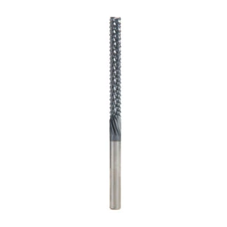 48054-E High Performance Solid Carbide Fiberglass and Composite Cutting 1/4 Dia x 2-1/8 x 1/4 Shank AlTiN Coated Mill End Router Bit