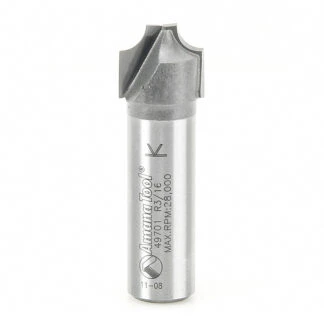 49701 Carbide Tipped Plunging Round Over 3/16 Radius x 5/8 Dia x 1/2 x 1/2 Inch Shank
