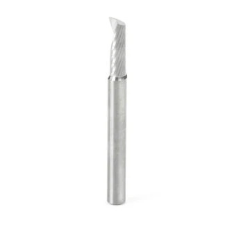 51480 Solid Carbide CNC Spiral 'O' Single Flute, Aluminum Cutting 1/4 Dia x 3/4 x 1/4 Shank x 2-1/2 Inch Long Up-Cut Router Bit