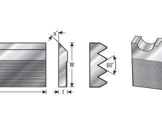 CSK-330 Corrugated Back Moulder Steel M-2 HSS 45 Deg x 25 x 2 Height x 5/16 Wide