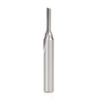 HSS1500 HSS Single Straight 'O' Flute Plastic Cutting 1/8 Dia x 1/2 x 1/4 Inch Shank