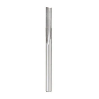 HSS1505 HSS Single Straight 'O' Flute Plastic Cutting 1/4 Dia x 3/4 x 1/4 Inch Shank