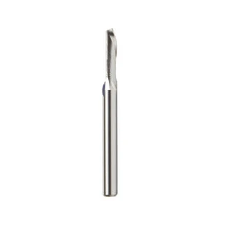 HSS1628 High Speed Steel (HSS) Single Flute Spiral Aluminum Cutting 1/4 Dia x 3/4 x 1/4 Inch Shank Down-Cut Router Bit