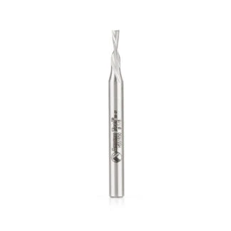 HSS1650 High Speed Steel (HSS) Double Flute Spiral Aluminum Cutting 1/8 Dia x 5/16 x 1/4 Inch Shank Down-Cut Router Bit