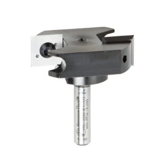 RC-2248 Insert Carbide Mini Spoilboard Surfacing, Rabbeting, Flycutter, Slab Leveler & Surface Planer 1-1/2 Dia x 15/32 (12mm) x 1/4 Inch Shank Router Bit
